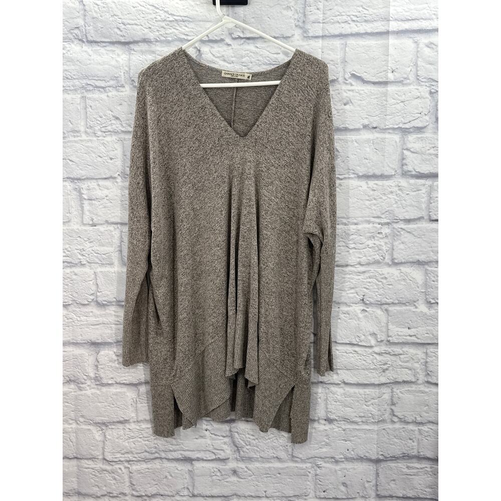 Chance or Fate Women’s Dolman tunic heathered grey XL